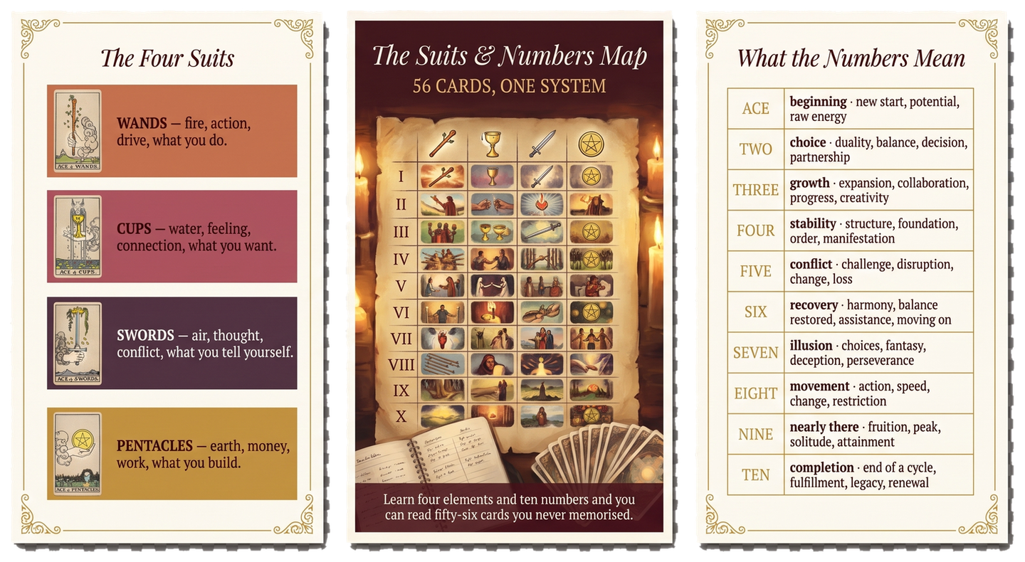 The Suits and Numbers Map